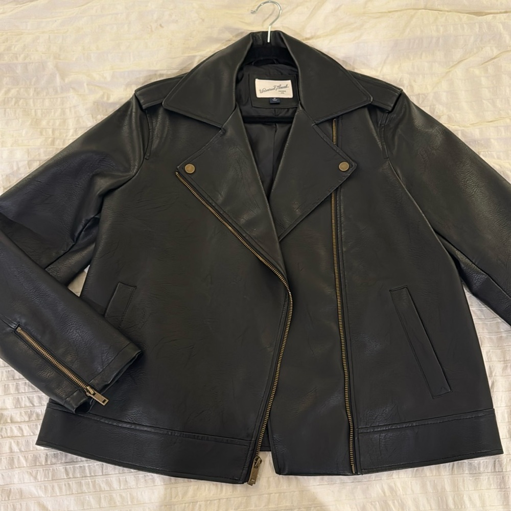 Faux Leather Jacket - like new!